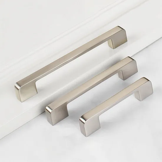 Modern Shiny Handles Hardware Furniture Fitting Aluminum Kitchen Wardrobe Cabinet Pull Handle