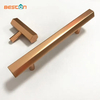 Kitchen Door Drawer Rose Gold Shiny Hexagon T Bar Cabinet Drawer Handle