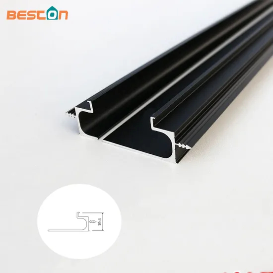 Aluminum Furniture 3 Meters Long Cabinet Handle Profile Slotted Embedded Invisible Handle