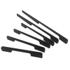American Closet Elongated Handle Aluminum Cabinet Drawer Black Solid Cabinet Door Handle