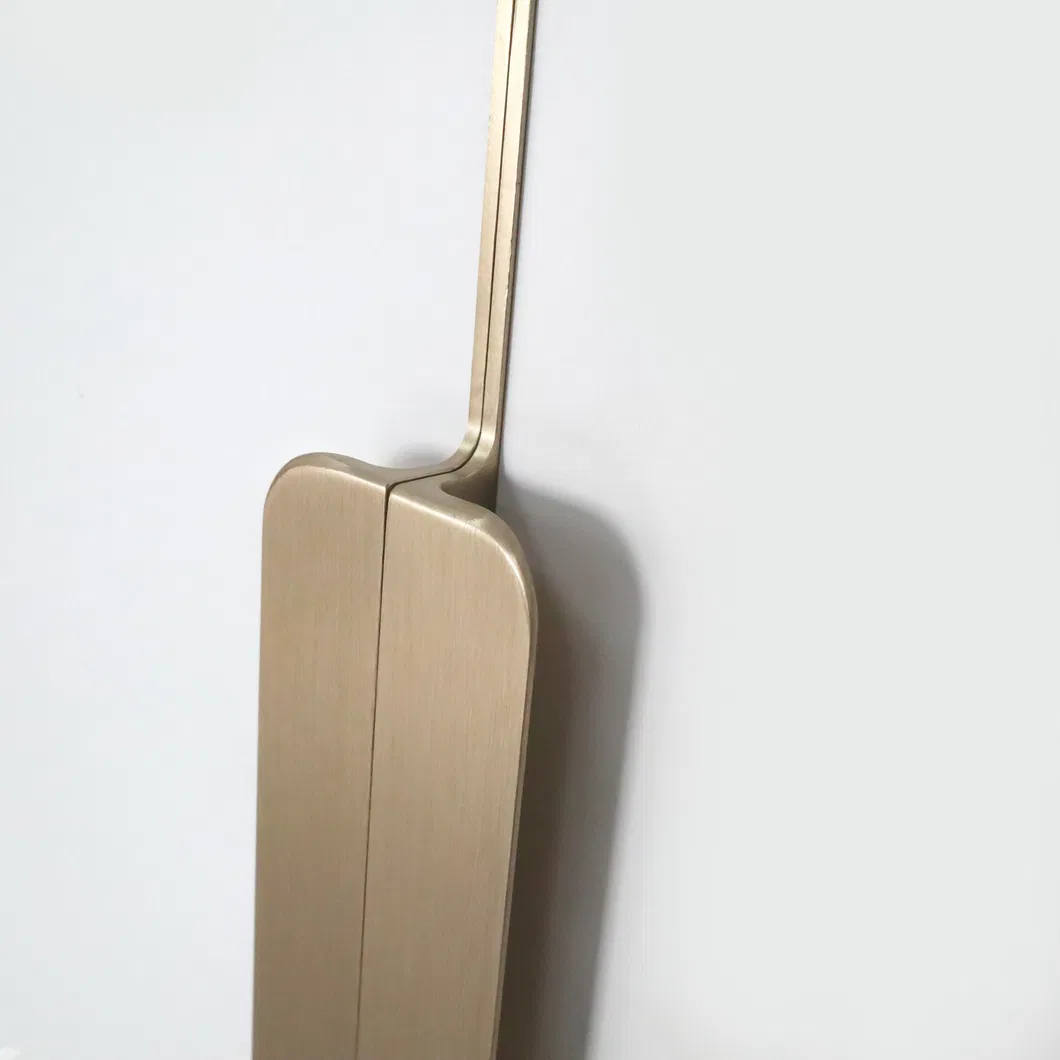 Aluminum Alloy Cabinet Handles 2.8m Antique Gold Long Wardrobe Handle