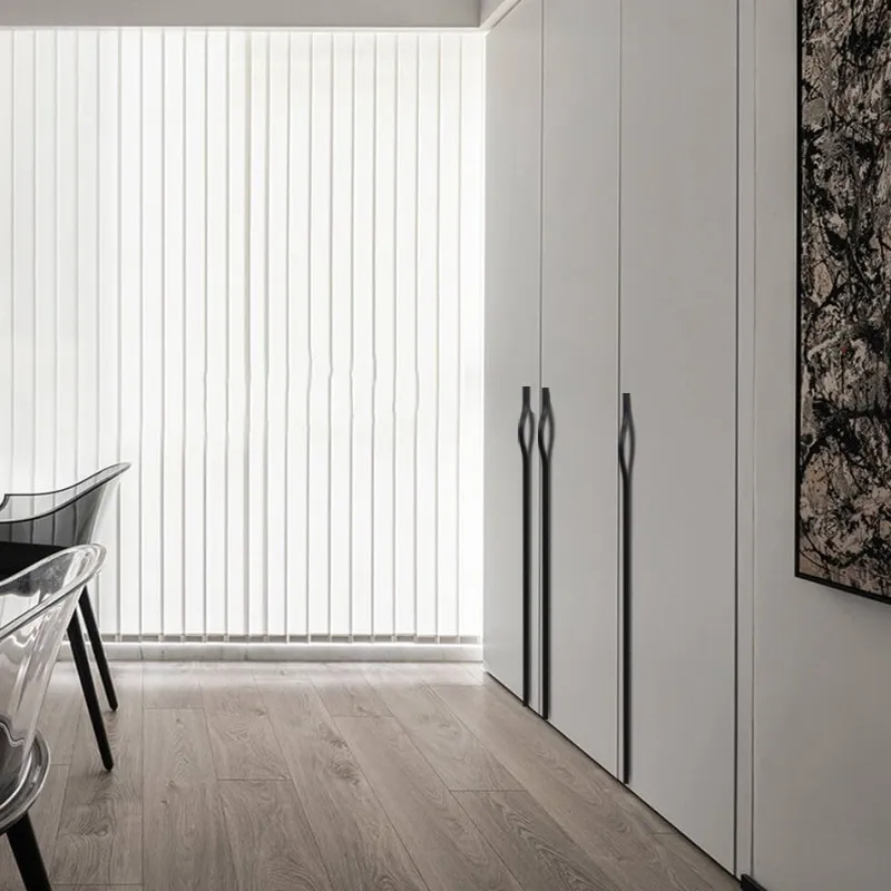 Cabinet Door Aluminum Alloy Handle Hardware Drawer Chest Gold Furniture Handle