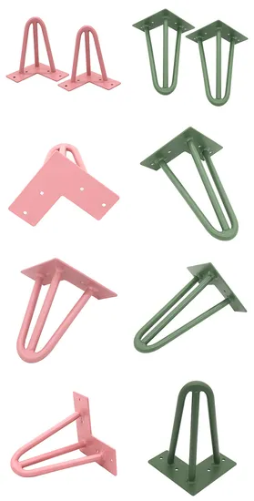 Colorful New Design Furniture Hairpin Legs Wholesale Metal Hairpin Table Legs