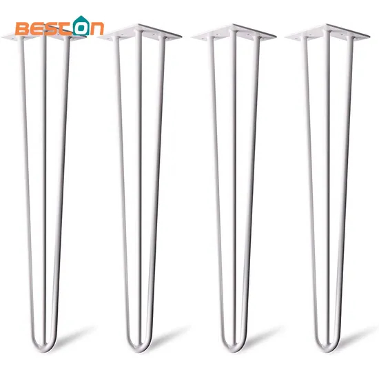 New Design Furniture Wholesale Metal Chrome Hairpin Table Legs