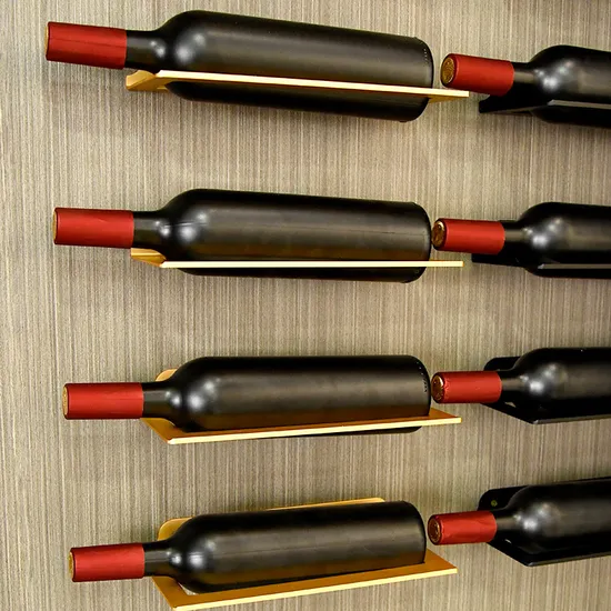 Wine Holder Aluminum Wall Wine Bottle Holder Wine Glass Rack