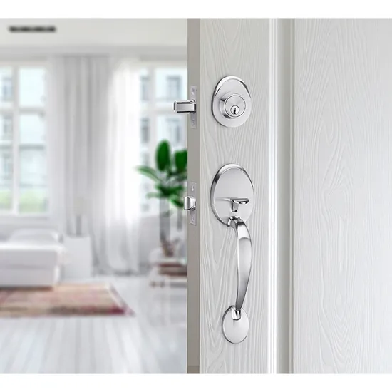 Main Entry Entrance Grip Handle Door Knob Lever Deadbolt Lock Set Lock