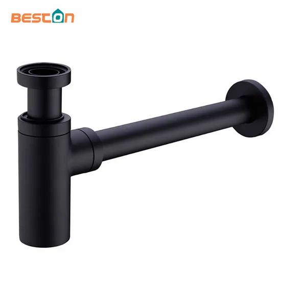 Bottle Trap Copper Siphon Brass Body Stainless Steel Pipe Bathroom Siphon Traps