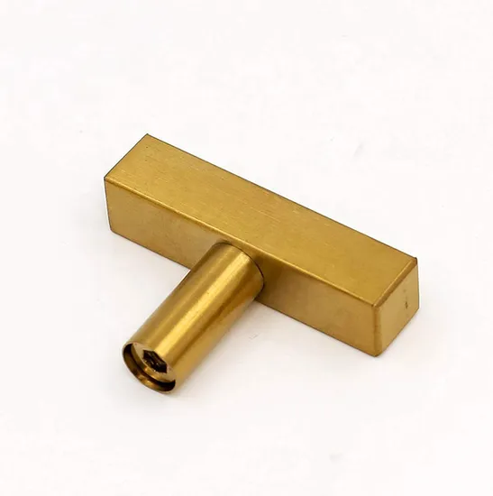96mm Brush Brass Gold Stainless Steel Cabinet Drawer Door Pull Ss Handle