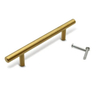 Stainless Steel Solid Hollow Drawer Kitchen Brass Gold T Bar Pull Handle