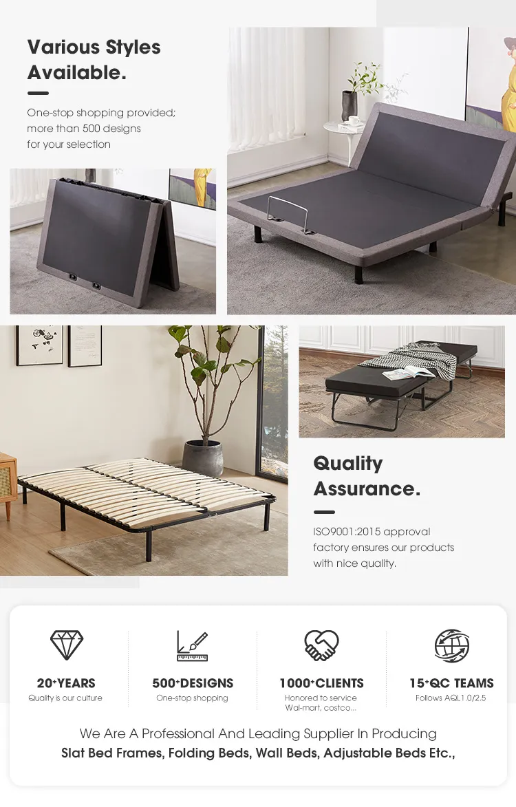 Easy Assembled Space Saving Smart Furniture Full Size Metal Bed Frame