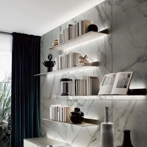 Aluminum Display Shelf Lighting LED Wall Mounting Shelves with LED Linear Light