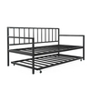 Bedroom Furniture Garden Platform Bed Sofa Metal Iron Frame Daybed with Trundle