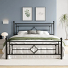 with Headboard Steel Iron Metal Bed Single Queen Size Metal Bed Frame