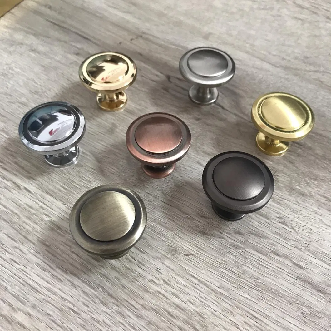 Furniture Hardware Round 30mm Diameter Black Pull Knob