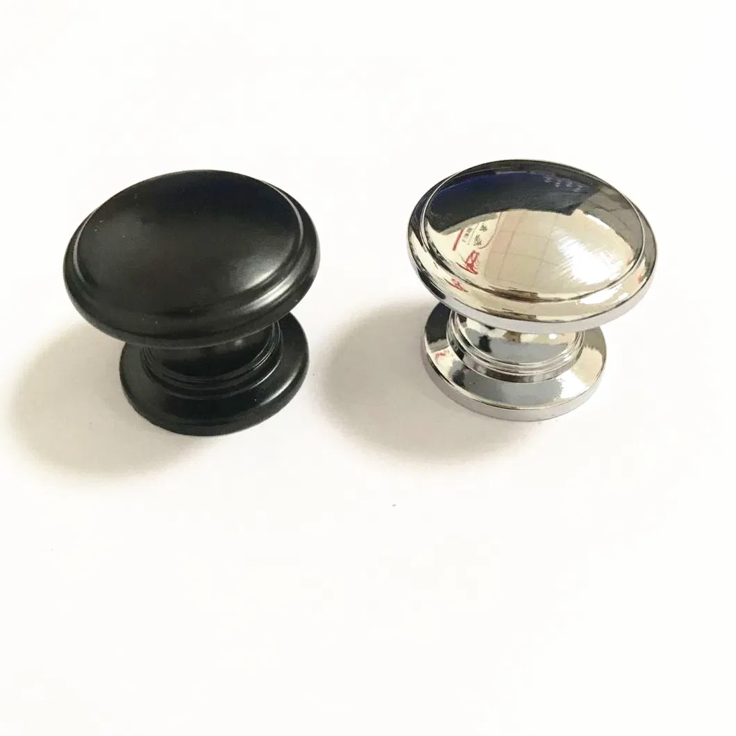 Furniture Hardware Round 30mm Diameter Black Pull Knob