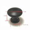 Zinc Alloy Handles Kitchen Furniture Cabinet Round Single Hole Handles Knob