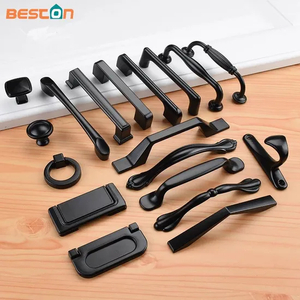 Kitchen Cupboard Drawer Handles Knob Pull Handle Black Furniture Bin Cup Handle