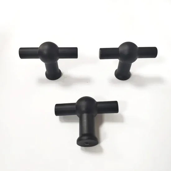 Custom Modern Door Handles Black Dresser Kitchen Cabinet T Bar Pull Knob