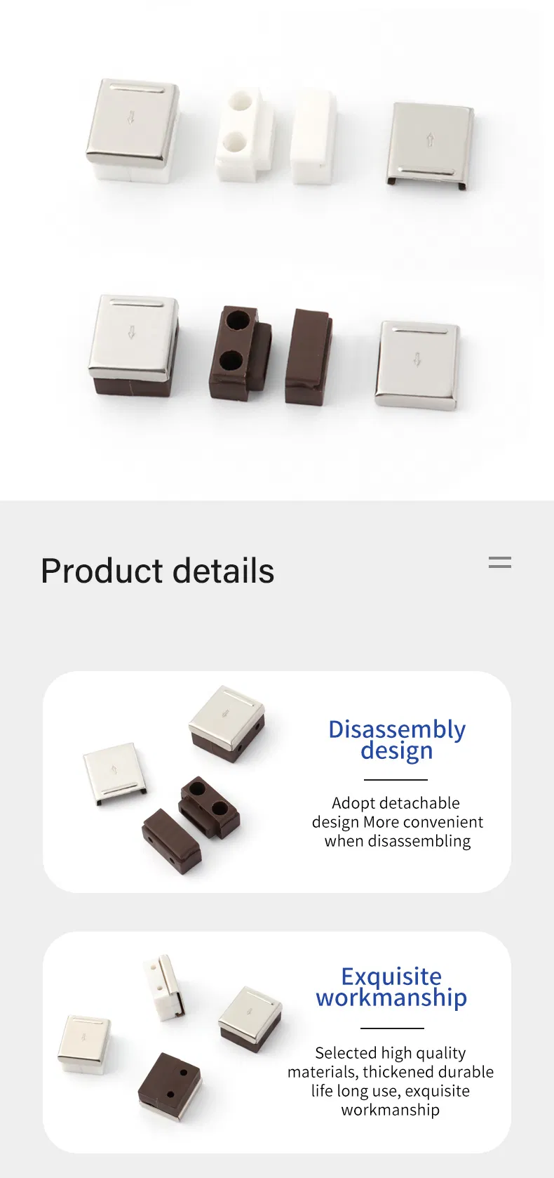 Furniture Plastic Wood Connector Bracket Cabinet Connector Fitting