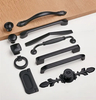 American Classic Furniture Bedroom Matt Black Zinc Alloy 96mm Kitchen Cabinet Handle