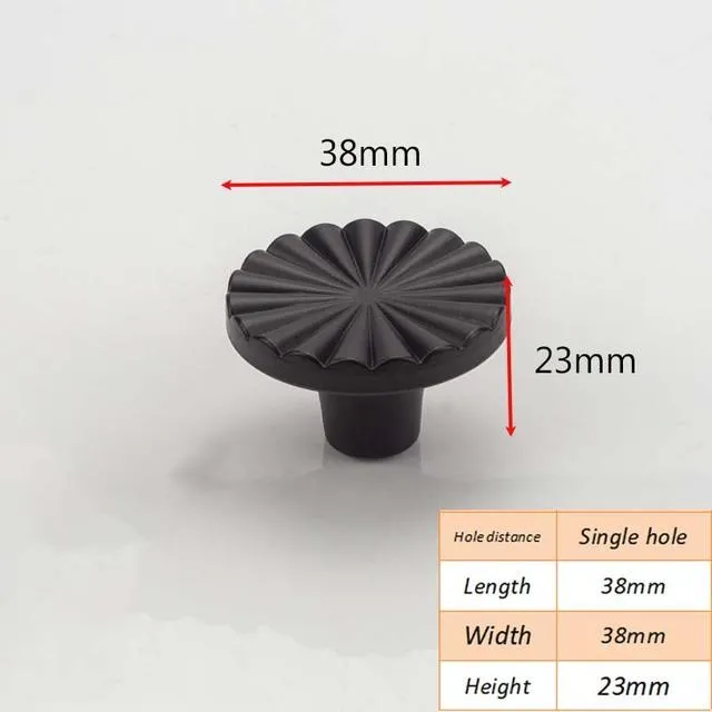 Cabinet Petal Handle Zinc Alloy Light Luxury Small Handle Knob