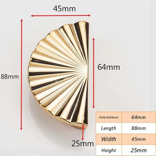 Cabinet Petal Handle Zinc Alloy Light Luxury Small Handle Knob