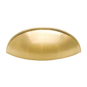 Handle Brushed Antique Brass Gold Cabinet Hardware Bin Cup Drawer Handle Pull