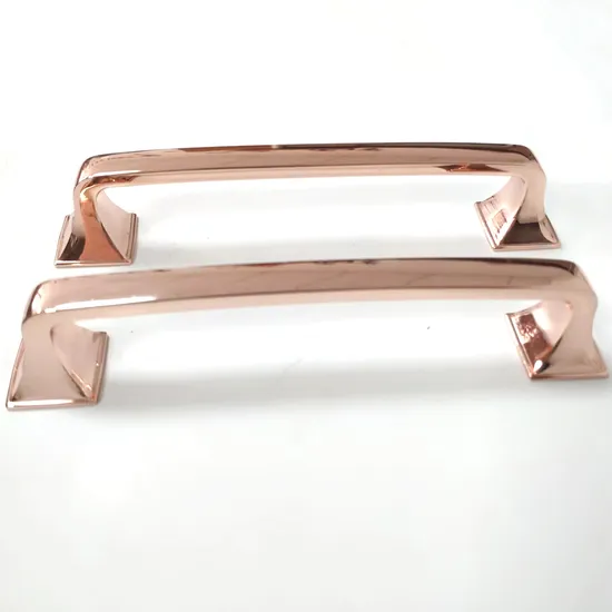 Zinc Alloy Rose Gold Cabinet Handles Kitchen Handles Furniture Drawer Pull Knobs