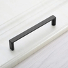 Zinc Furniture Hardware Drawer Pulls Matt Black Kitchen Cabinet Handles