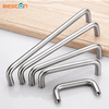 Stainless Steel Nickel Solid Round U Shape Cabinet Drawer Door Pull Handle