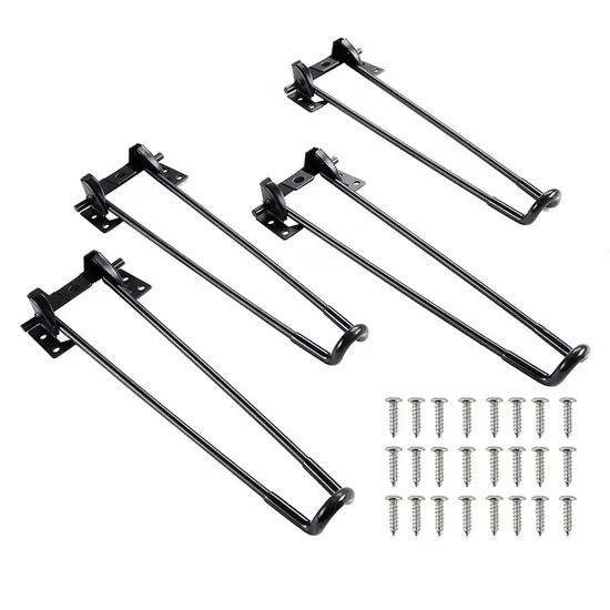 Metal Iron Furniture Desk Coffee Dining Table Mini Hairpin Legs