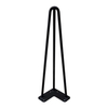 Steel Matt Black Coffee Dining Furniture Metal Table Hairpin Legs