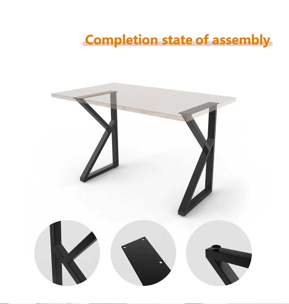 Modern Style Wrought Metal K Shape Custom Table Legs