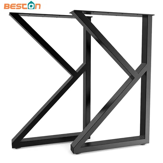 Modern Style Wrought Metal K Shape Custom Table Legs