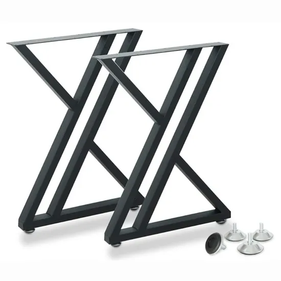 Metal Cast Iron Frame Shaped Coffee Dining Living Room Table Legs