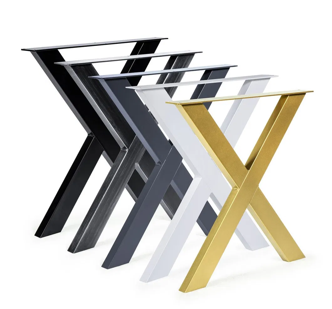 Heavy Duty Custom Furniture Decoration DIY Coffee X Industrial Table Legs