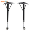 Black Hot Sale Metal Modern Dining Chrome Furniture Telescopic Table Leg