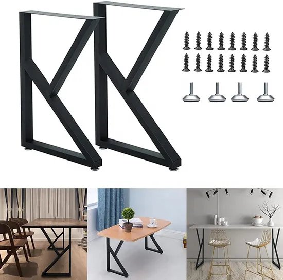 Industrial Cast Iron Bench Bracket Dining Metal Table Leg for Table