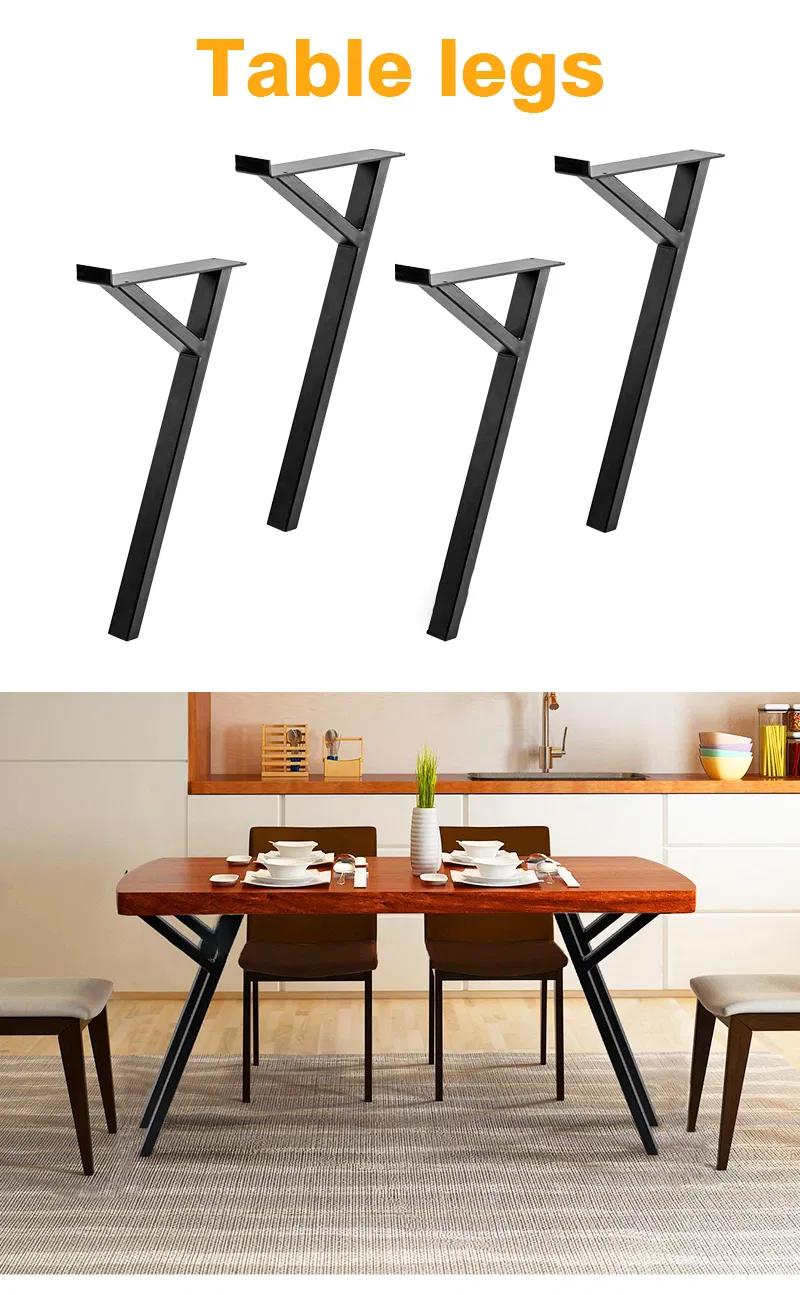 MID Century Rustic Table Legs Metal Kitchen Table Legs