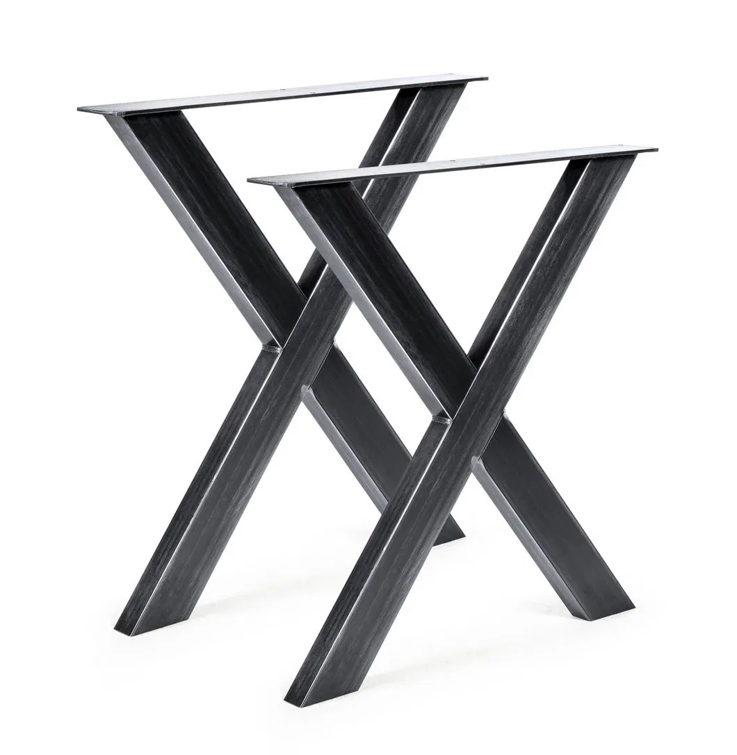 Heavy Duty Custom Furniture Decoration DIY Coffee X Industrial Table Legs