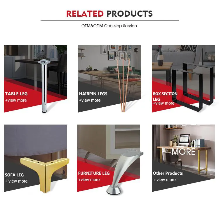 Forged Iron Round Steel Table Legs Riser for Meeting Restaurant Table