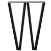 Black Steel Solid Iron Bar Laptop Desk Bench Legs Coffee Table Legs