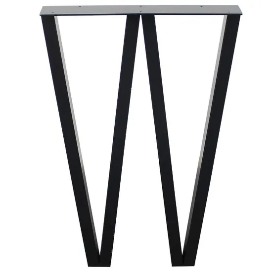 Black Steel Solid Iron Bar Laptop Desk Bench Legs Coffee Table Legs