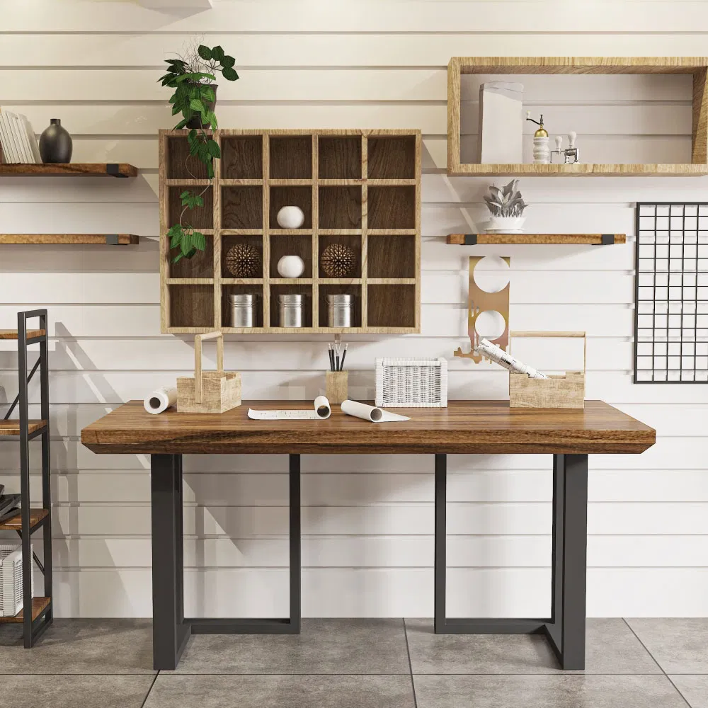 Black Steel Coffee Office Computer Desk Industrial Kitchen Table Legs