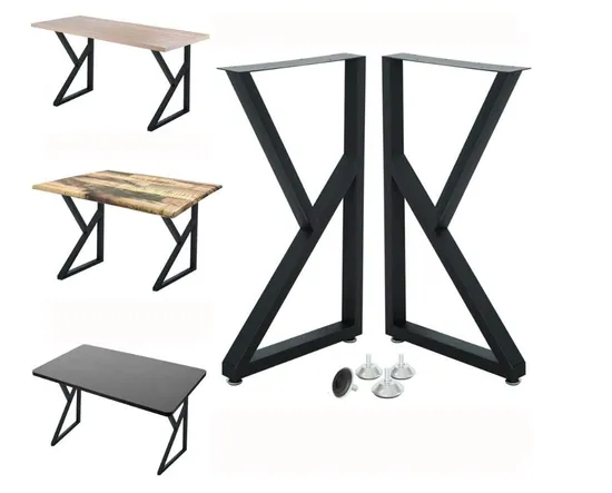 Industrial Table Legs Black Metal Furniture Legs