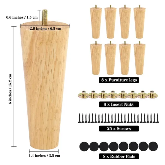 Modern Furniture Wood Sofa Leg