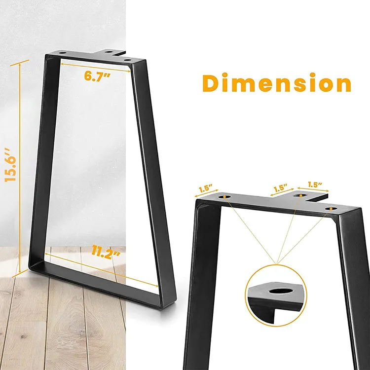 Pipe Frame Manufacturers Luxury Metal Coffee Dinning Table Legs Set